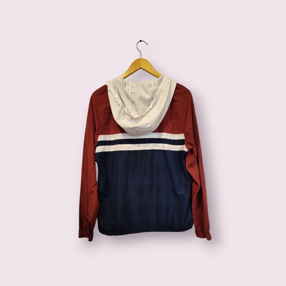 Zine Zumiez Women's Windbreaker Jacket Size Large Full Zip Lightweight Hooded - Picture 2 of 8